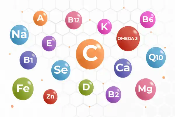 Illustration vitamines et minéraux essentiels - Freepik