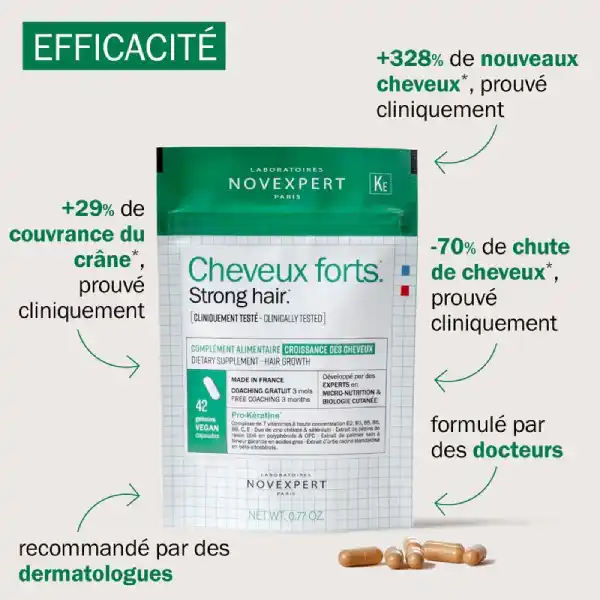 Efficacité cure Cheveux Forts Novexpert Paris