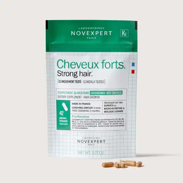 Cheveux forts. Strong hair. Laboratoires Novexpert Paris