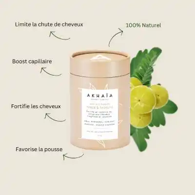 Akhaïa soin aux poudres de plantes Force et Vitalité - Univ'Hair