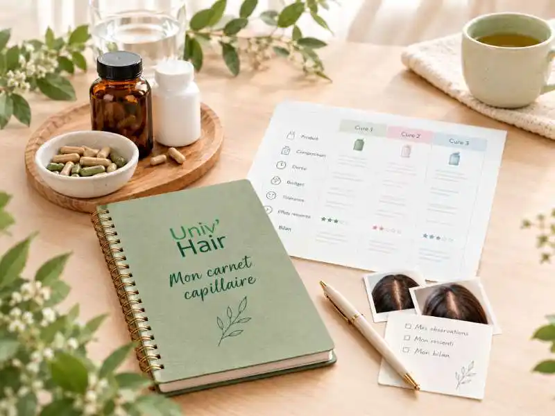 Chute de cheveux : comment utiliser un carnet capillaire pour suivre ses cures et ses résultats ?
